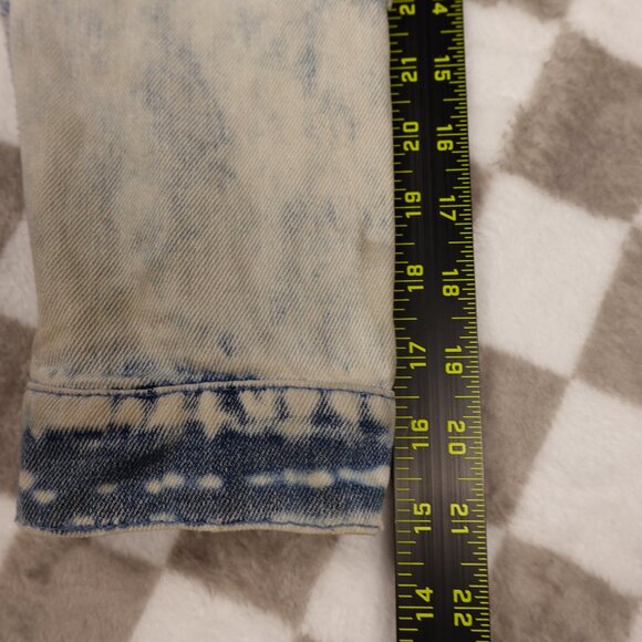 Highway Jeans Distressed Acid Wash Jean Jacket S small - Picture 5 of 8